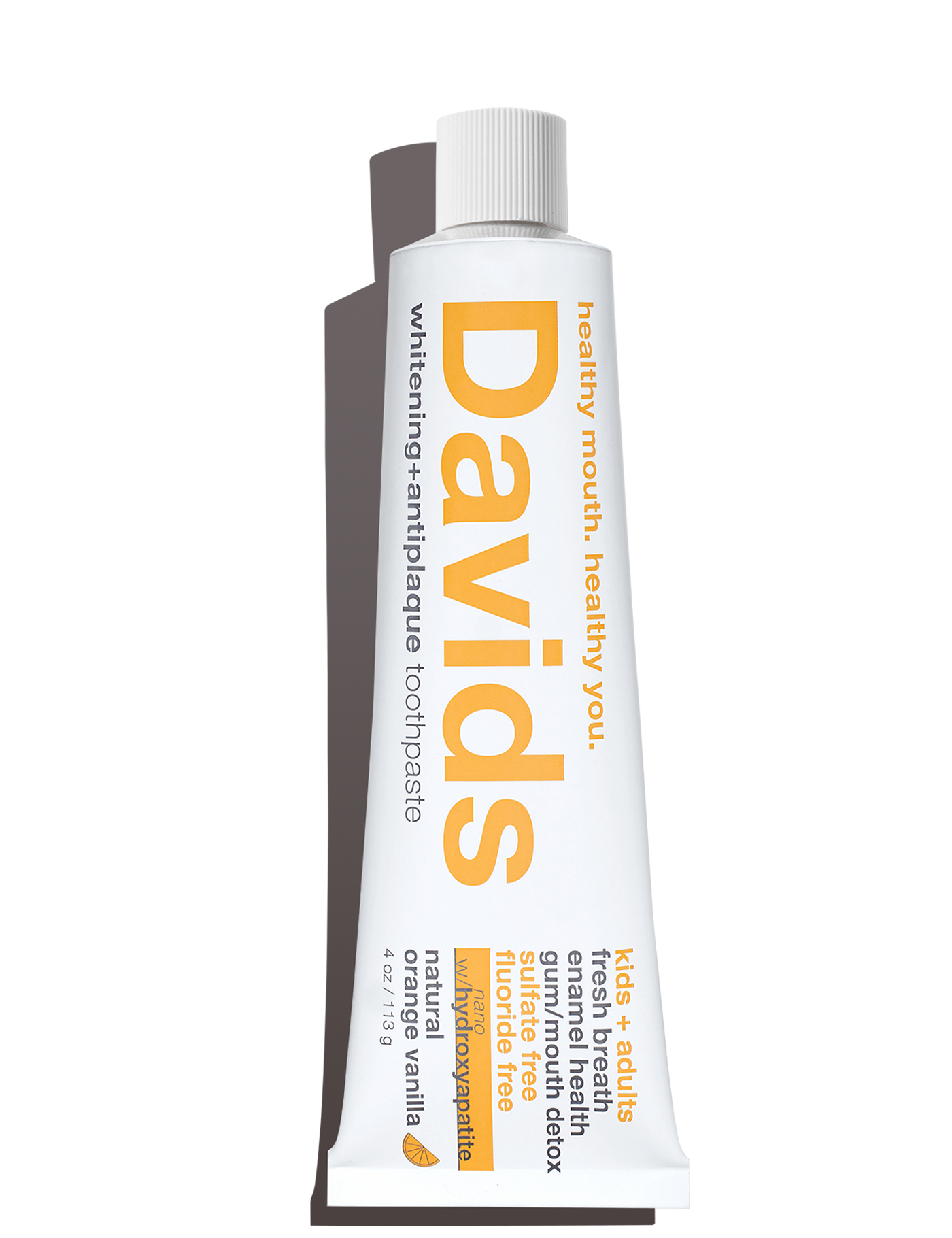 Davids Kids + Adults Premium Orange Vanilla Toothpaste