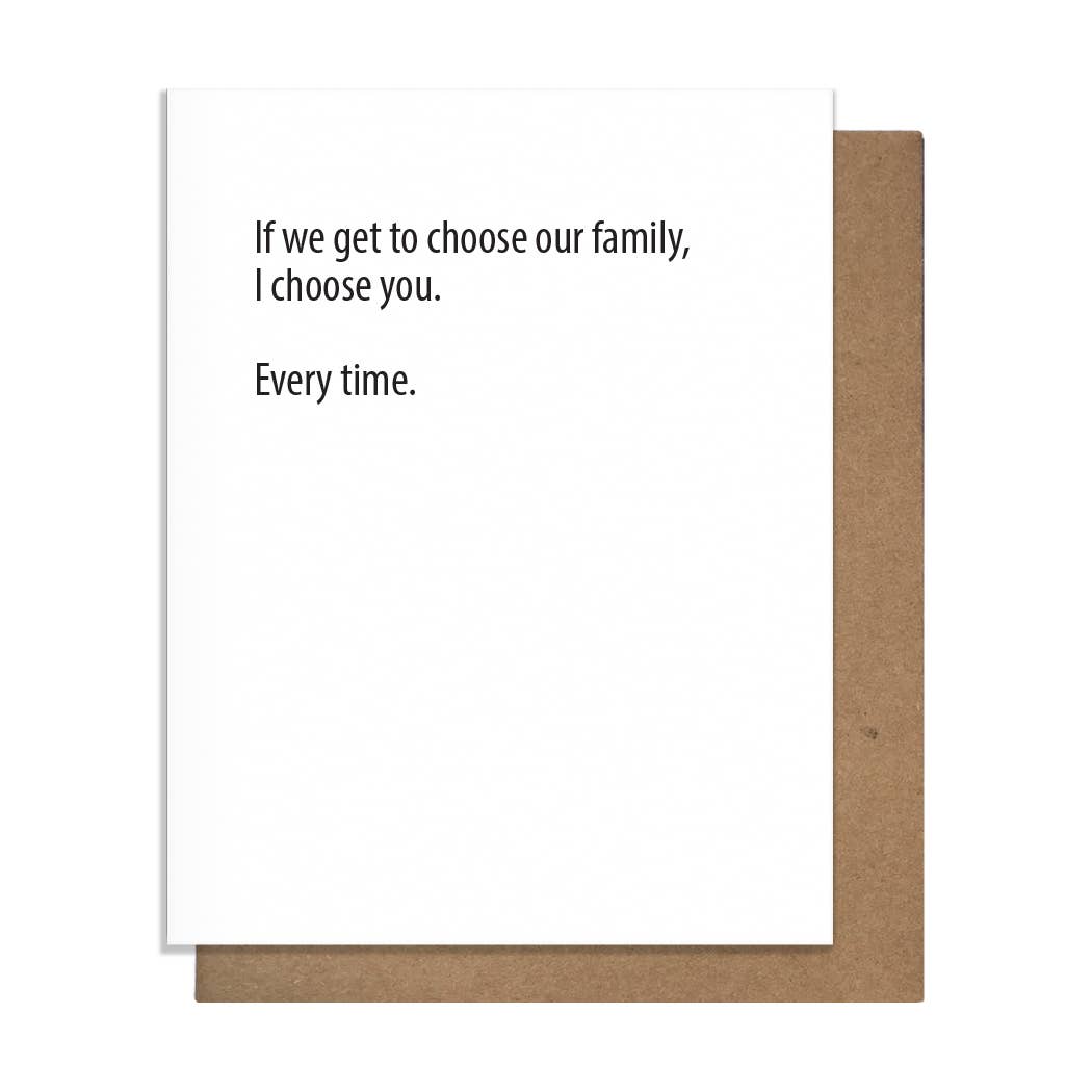 Choose You - Friendship Card