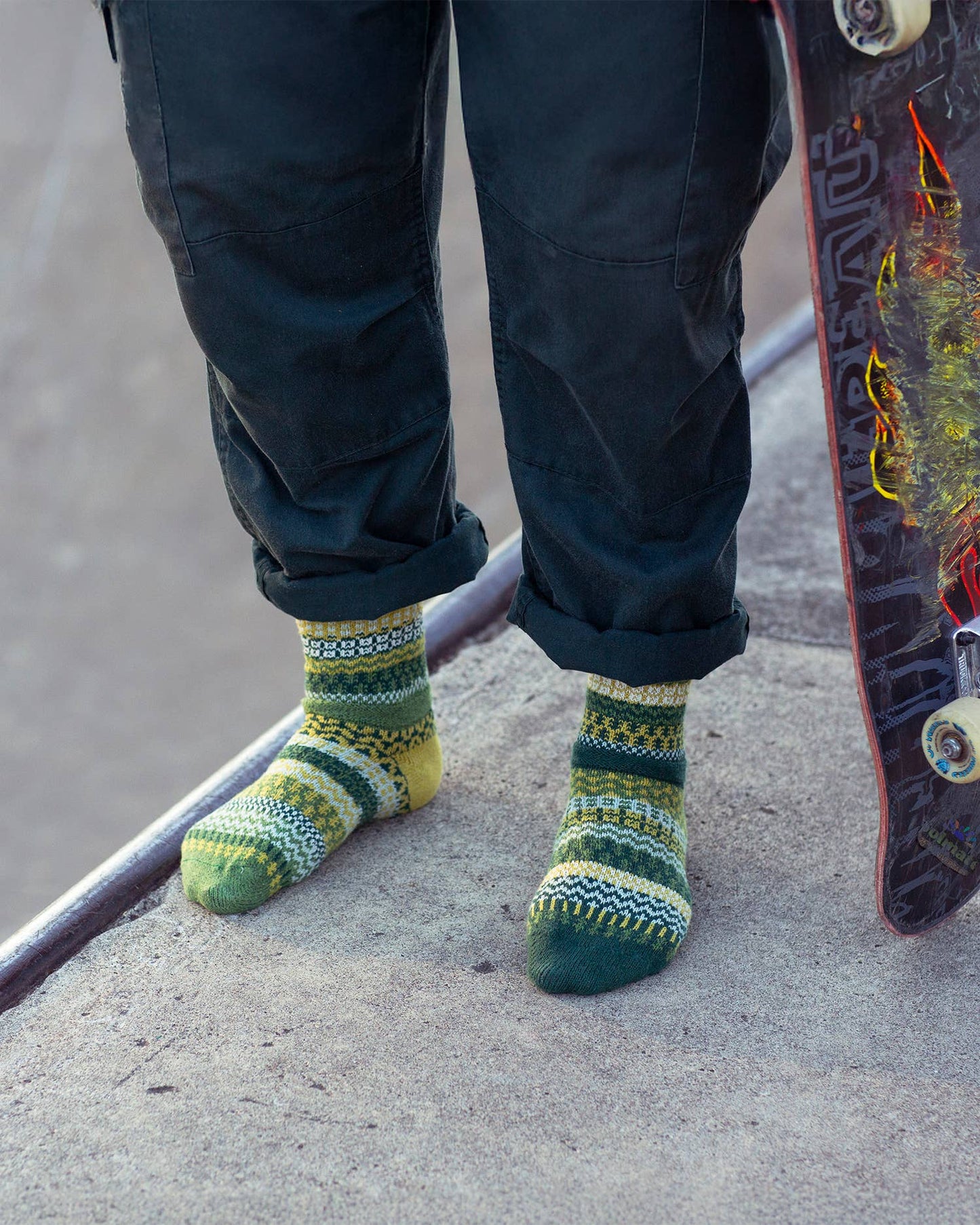 Solmate Fiddlehead Crew Socks