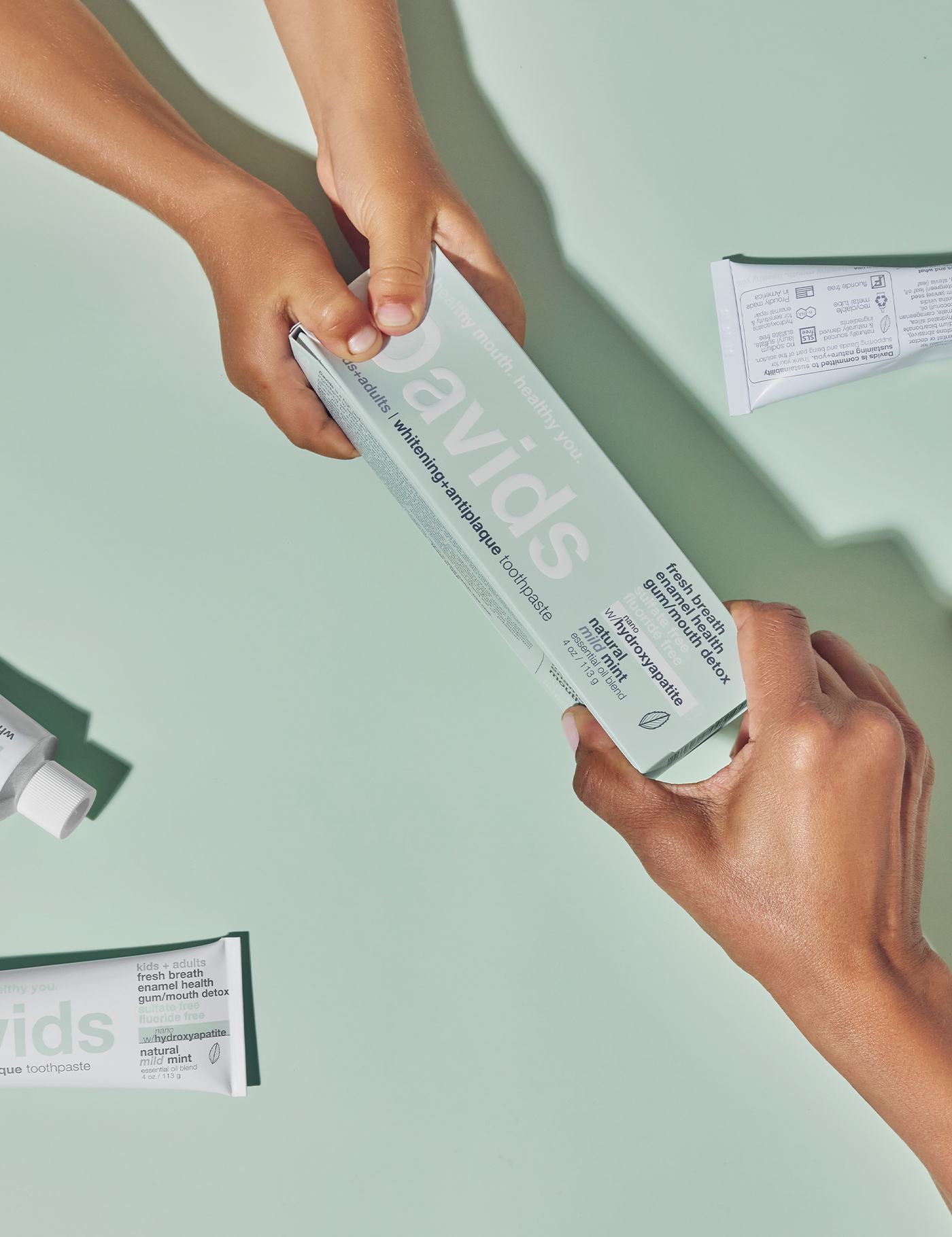 Davids Kids + Adults Premium Mild Mint Toothpaste
