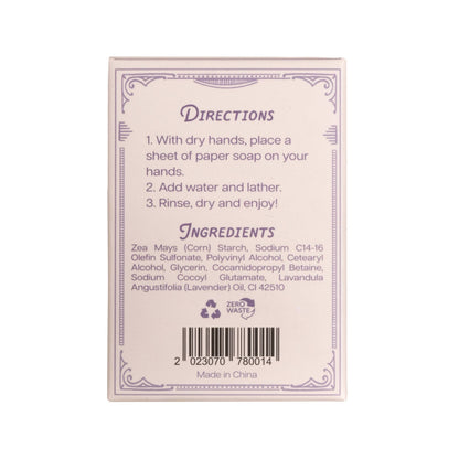 Paper Soap – Lavender Scent