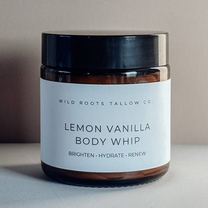 Lemon and Vanilla Tallow Body Whip