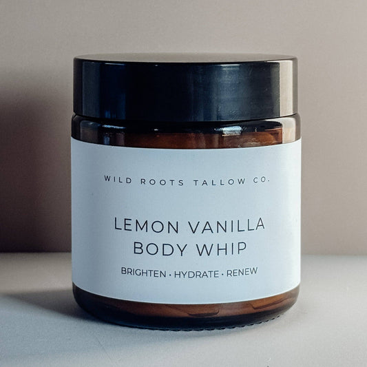 Lemon and Vanilla Tallow Body Whip