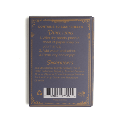 Paper Soap – Vanilla + Amber