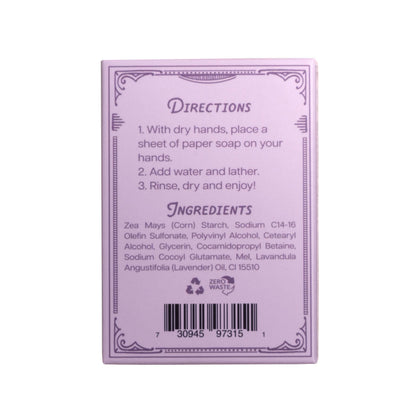 Paper Soap – Lavender Honey