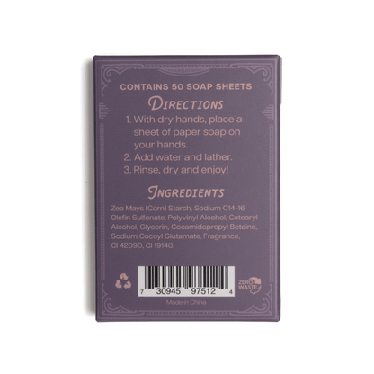 Paper Soap – Lavender + Fir