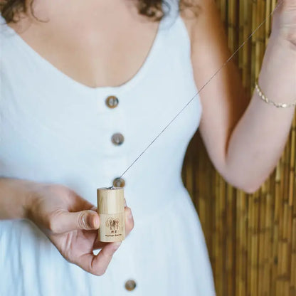 Vegan Eco Dental Floss w/Refillable Bamboo Container