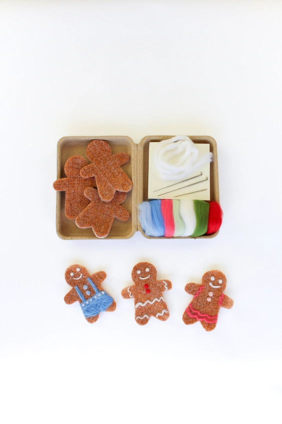 Mini Gingerbread Cooking Felting Craft