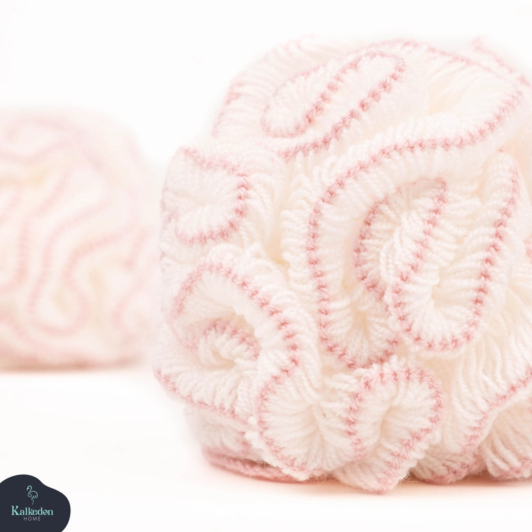 Organic Cotton Shower Pouf | Exfoliating Body Loofah