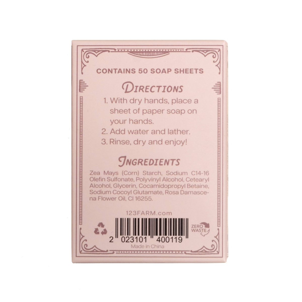 Paper Soap – Rose Scent
