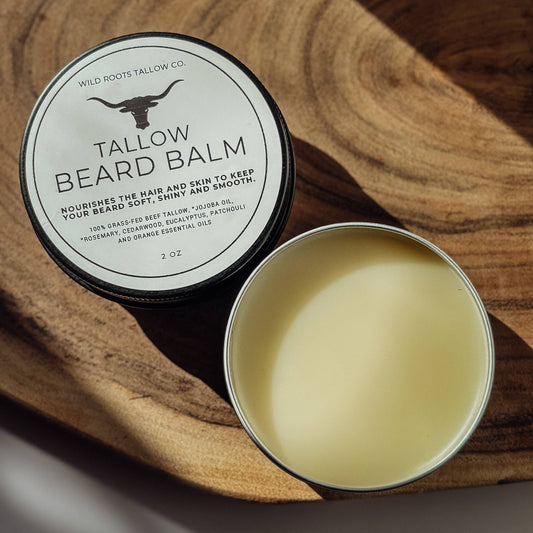 Tallow Beard Balm for Conditioning & Growth