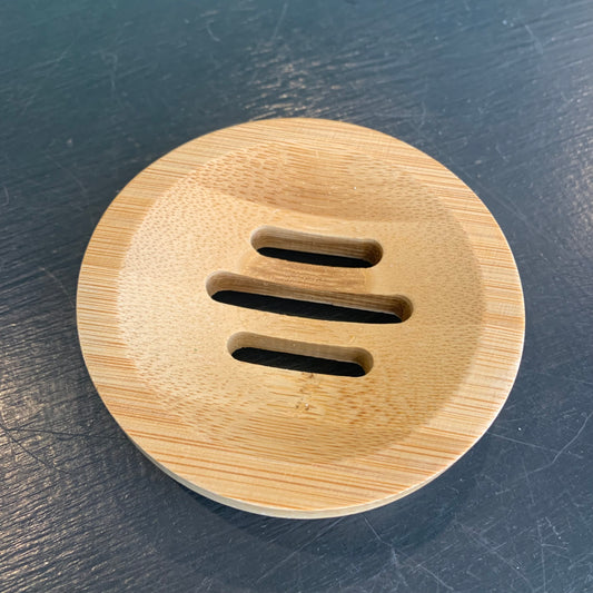 Round Bamboo Soap Dish