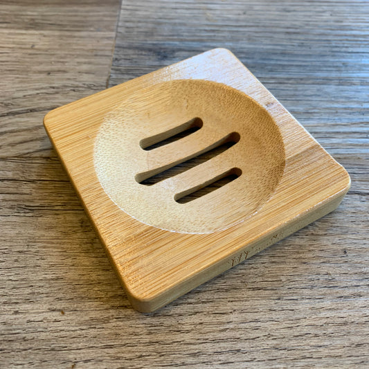 Square Bamboo Soap Dish